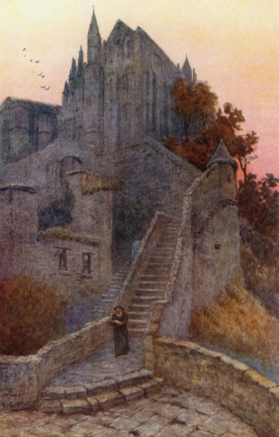 La Merveille, Mont St Michel da J. Hardwicke Lewis