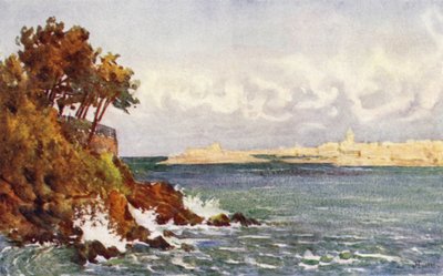 St Malo dalla spiaggia del Priory, Dinard da J. Hardwicke Lewis