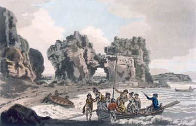 Veduta del Castello Rock, pub. 1793 da J. Hassell