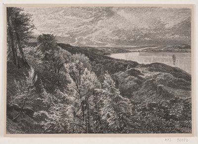 Vista da Munkebjerg sul fiordo di Vejle da J. Hildebrand