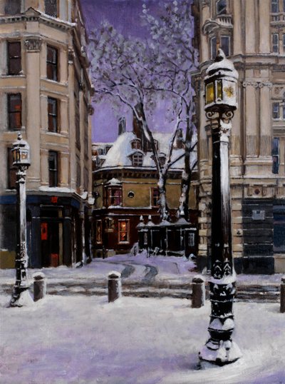 Dean Close Londra, 2000 (pittura a olio) da J Hugh L Beattie