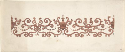 Progetto per decorazione di pannelli, 1828-40 da J Hulme