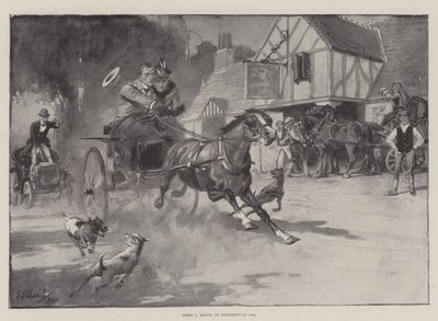 Cavallo contro motore, o fuga d