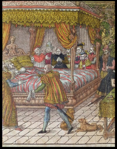 La morte di Enrico II (1519-59) 10 luglio 1559 (dettaglio) da J. J. and Tortorel, J. Perrissin
