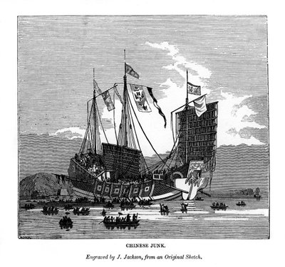 Giunca cinese, 1843 da J. Jackson
