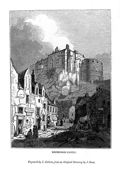 Castello di Edimburgo, c1535-1570 da J. Jackson