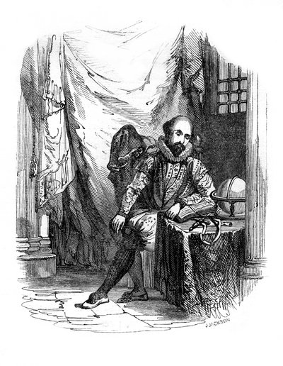 Sir Walter Raleigh nella Torre di Londra, 1603-1616 da J. Jackson