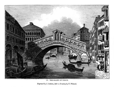 Il Rialto a Venezia, 1843 da J. Jackson