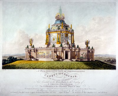 Tempio della Concordia, Green Park, Westminster, Londra, 1814 da J Jeakes