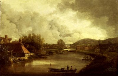 Vista del traghetto di Pool e del ponte del vescovo, Norwich da J. and Ladbrooke R. (attr.) Crome