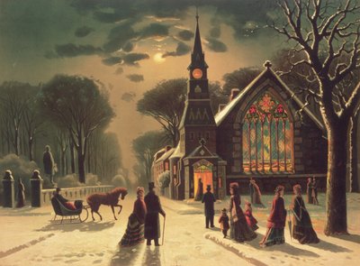 Vigilia di Natale, pub. da J. Hoover and Son, 1878 da J. Latham