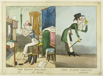 Il Dandy che si veste; Il Dandy vestito da J. Lewis Marks