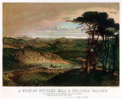 Mulino di Sutter e Valle di Culloma, California, USA da J Little