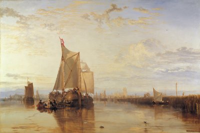 Dort o Dordrecht - Il battello di Dort da Rotterdam calmo da Joseph Mallord William Turner