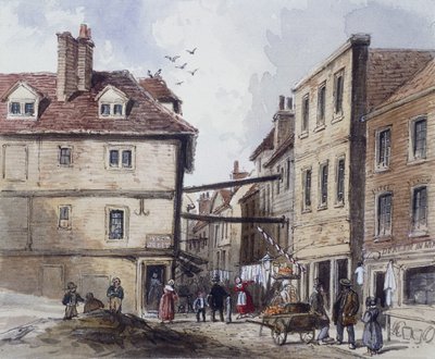 Chick Lane, Londra, c1840 da J Maund