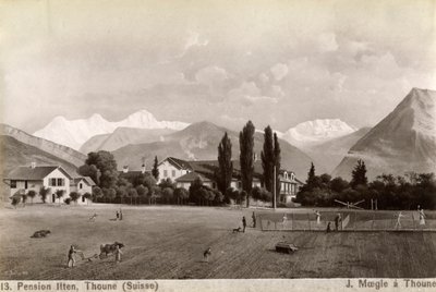 Pension Liten, Thun, Svizzera, 1885 da J Moegle