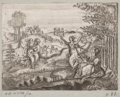 Illustrazione per Adam Olearius, “Persianischer Rosenthal von einem Sinnreichen Poeten Schich Saadi [...]”, Schleswig 1660 da J. Muller
