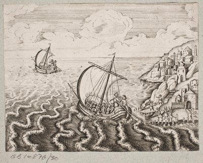 Illustrazione per Adam Olearius, "Persianischer Rosenthal von einem Sinnreichen Poeten Schich Saadi [...]", Schleswig 1660 da J. Muller
