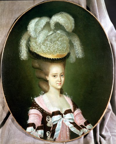 Ritratto di una signora con cappello da J. Mulnier