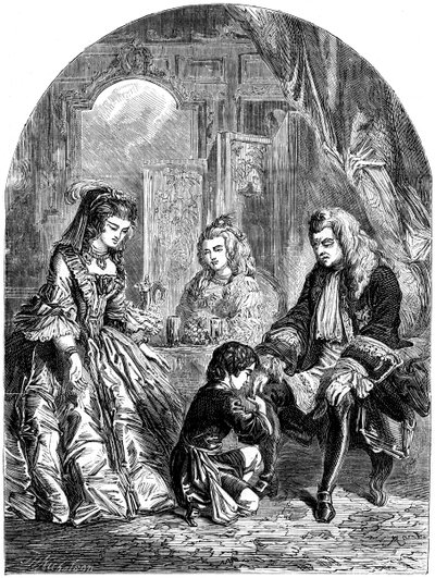 Primo incontro di Horace Walpole con Re Giorgio I da J. Nicholson