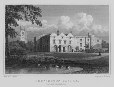 Connington Castle, Huntingdonshire da John Preston Neale