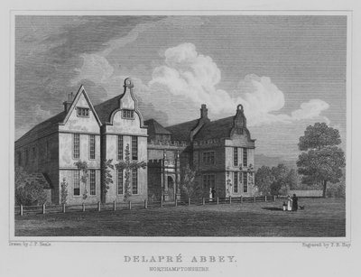 Delapre Abbey, Northamptonshire da John Preston Neale