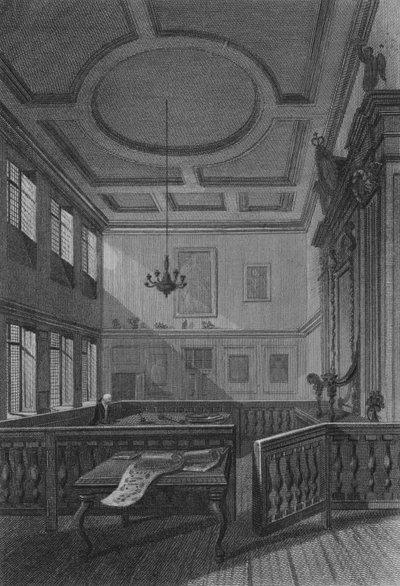 Interno del Collegio degli Araldi da John Preston Neale