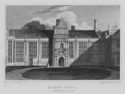 Kirby Hall, Northamptonshire da John Preston Neale