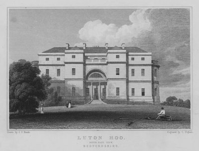 Luton Hoo, Vista Sud-Est, Bedfordshire da John Preston Neale