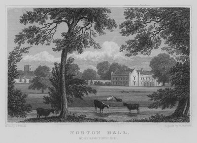 Norton Hall, Northamptonshire da John Preston Neale