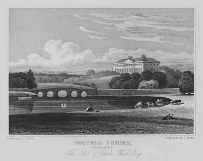 Nostell Priory, Yorkshire, La residenza di Charles Winn, Esquire da John Preston Neale