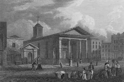 Chiesa di San Paolo, Covent Garden (incisione) da John Preston Neale