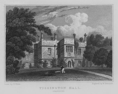 Tissington Hall, Derbyshire da John Preston Neale