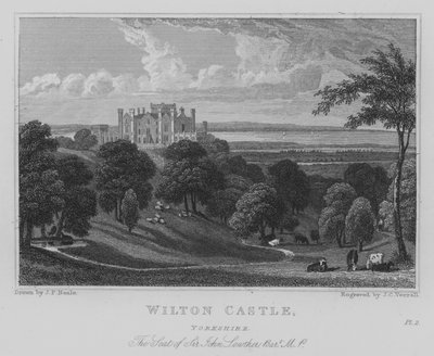 Castello di Wilton, Yorkshire, La Residenza di Sir John Lowther, Baronet, MP da John Preston Neale