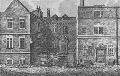 Casa Monteagle, vicino alla Chiesa di San Salvatore, Southwark, 1808, 1912 da J. Pass