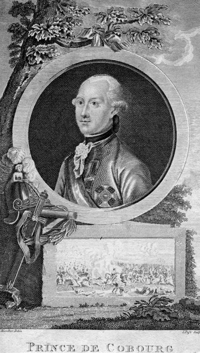 Principe Coburg, famoso generale tedesco del Sacro Romano Impero da J. Pass