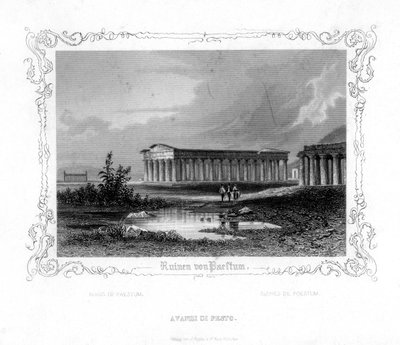 Rovine di Paestum, Italia da J. Poppel