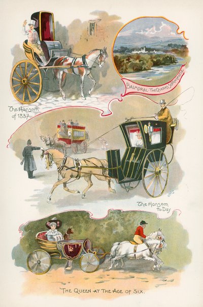 Hansom del 1837 e Hansom di oggi da J. R. Sinclair