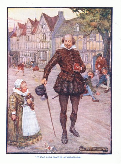 Era solo il maestro Shakespeare, da Letteratura Inglese pub. da T C & EC Jack, c.1920 da J. R. Skelton
