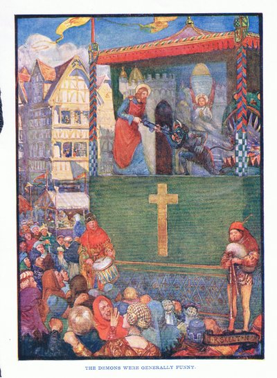 I demoni erano generalmente divertenti, da Letteratura Inglese pub. da T C & EC Jack, c.1920 da J. R. Skelton