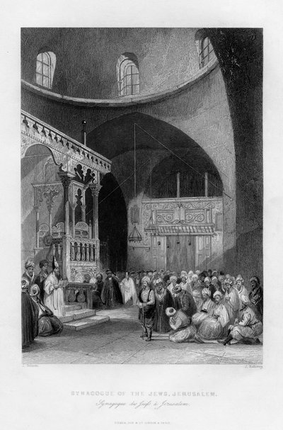 Sinagoga degli ebrei, Gerusalemme, Israele da J. Redaway