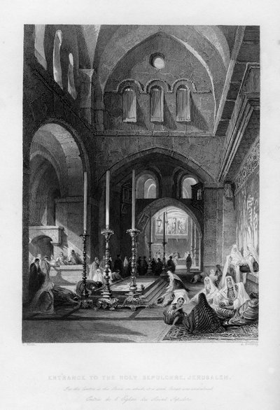 Ingresso al Santo Sepolcro, Gerusalemme, Israele da J. Redaway