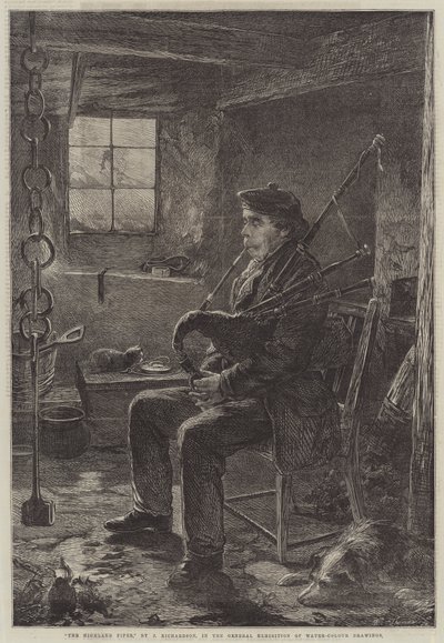 Il pifferaio delle Highlands da J. Richardson
