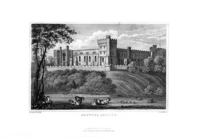 Castello di Arundel, West Sussex, 1829 da J. Rogers
