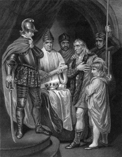 Balliol che cede la sua corona a Edoardo I d