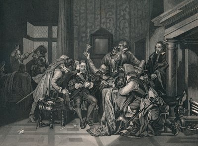 Carlo I nella sala delle guardie, 1649, metà XIX secolo da J. Rogers