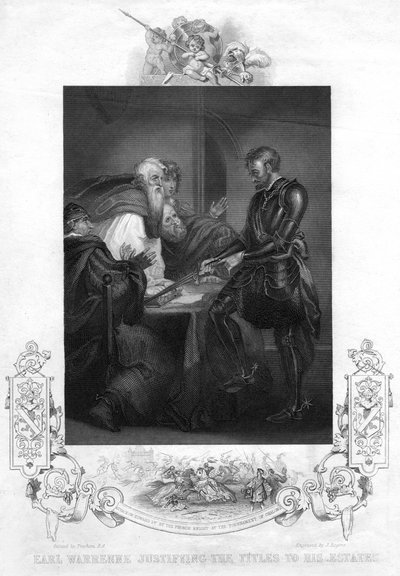 Il conte Warenne giustifica il titolo delle sue proprietà da J. Rogers