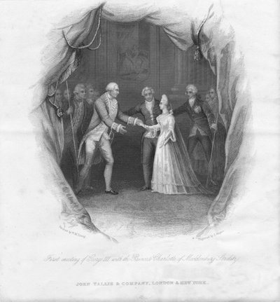Primo incontro di Giorgio III con la Principessa Carlotta da J. Rogers