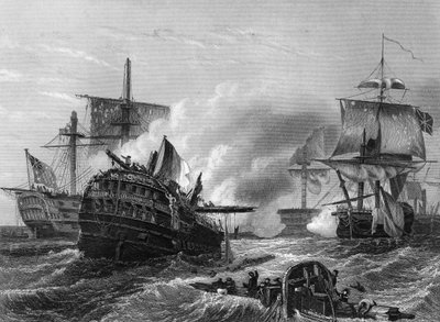 La vittoria di Lord Howe sui francesi, 1 giugno 1794, c1857 da J. Rogers