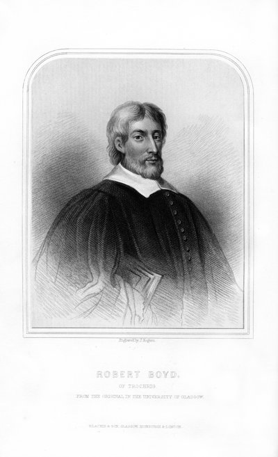 Robert Boyd di Trochrig, eminente teologo scozzese, 1870 da J. Rogers